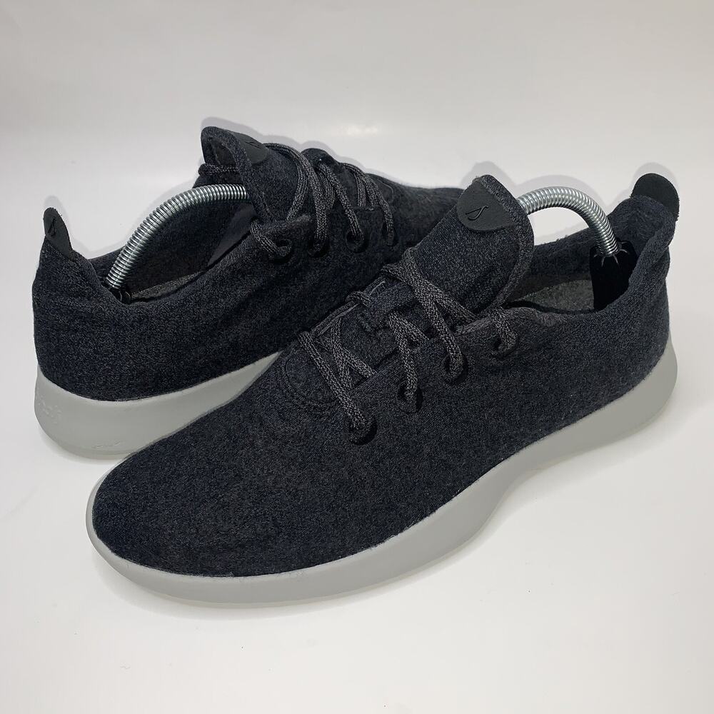 Allbirds Mens Wool Runner 0164 Gray Running Shoes Comfort Low Top Lace Up Sz 11